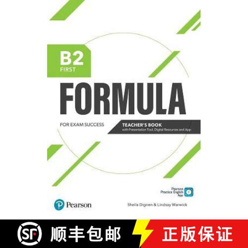 【3-4周达】Formula B2 First Teacher's Book with Presentation Tool, Digital Resources & App [9781292391458]