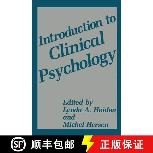 【3-4周达】精装 Introduction to Clinical Psychology [9780306448775]