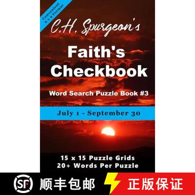 【3-4周达】C. H. Spurgeon's Faith Checkbook Word Search Puzzle Book #3: July 1 - September 30 (conven... [9781988938332]