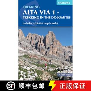 000 4周达 Via Map Includes Alta Dolomites the 9781786310811 Booklet Trekking