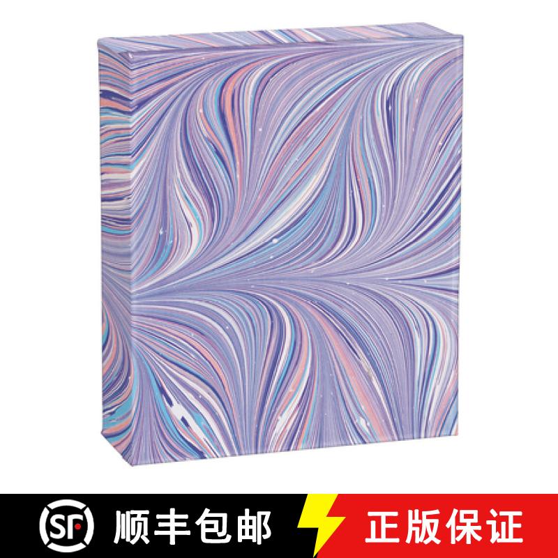 【3-4周达】Teneues - Quicknotes: Blue and Purple Florentine Marbled Paper Design, Notecards, 20 Full ... [9781623258764]