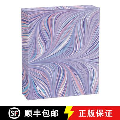 【3-4周达】Teneues - Quicknotes: Blue and Purple Florentine Marbled Paper Design, Notecards, 20 Full ... [9781623258764]