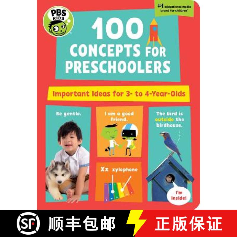 【3-4周达】PBS Kids 100 Concepts for Preschoolers, Volume 8: Important Ideas for 3-4 Year-Olds [9781941367377]