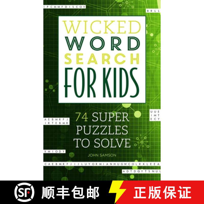 【3-4周达】Wicked Word Search for Kids: 74 Super Puzzles to Solve [9781623540180]