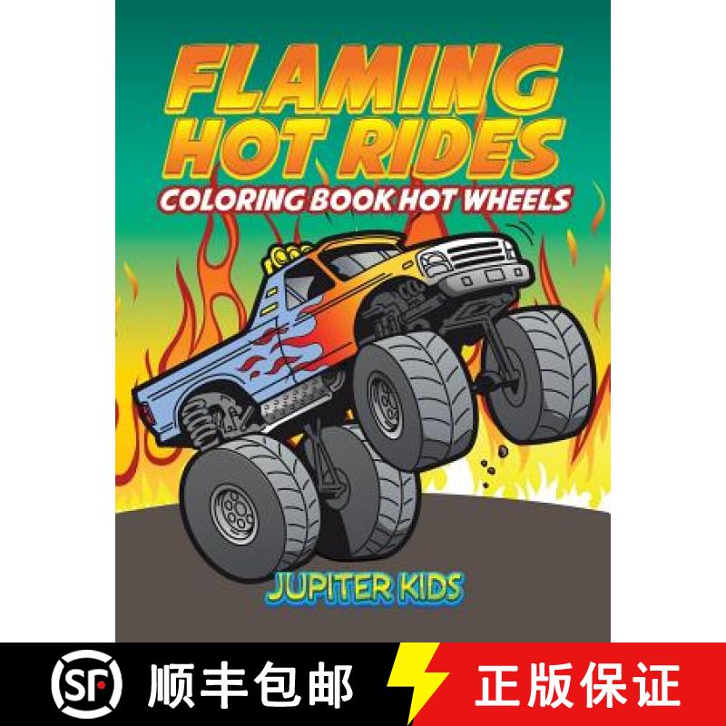 【3-4周达】Flaming Hot Rides: Coloring Book Hot Wheels [9781683052135]