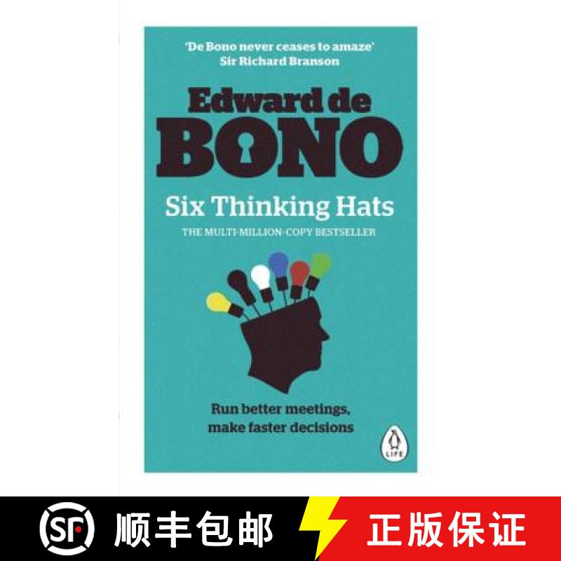 【3-4周达】Six Thinking Hats : The multi-million bestselling guide to running better meetings and mak... [9780241257531]