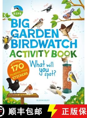【3-4周达】RSPB Big Garden Birdwatch Activity Book: The essential birdwatching activity book with 170... [9781526662590]