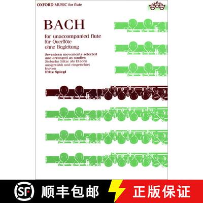 【3-4周达】Bach for Unaccompanied Flute [9780193552845]