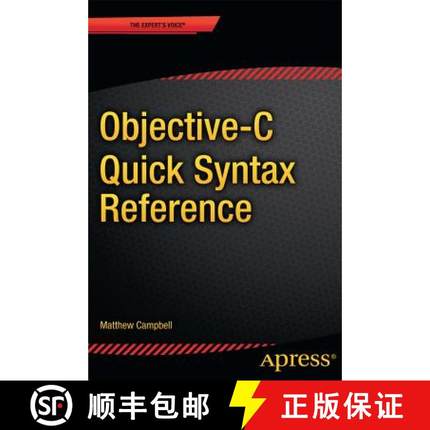 【3-4周达】Objective-C Quick Syntax Reference [9781430264873]