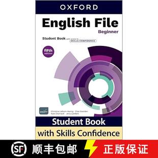 【3-4周达】English File fifth edition Beginner Student Book with access to Skills Confidence: Print S... [9780194284608]