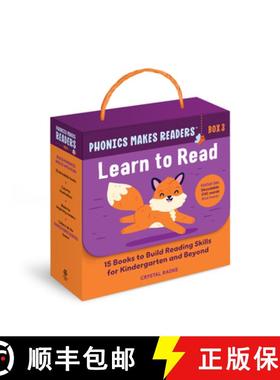 预订 Phonics Makes Readers: Learn to Read Box 3: 15 Books to Build Reading Skills for Kindergarten an... [9798886081572]
