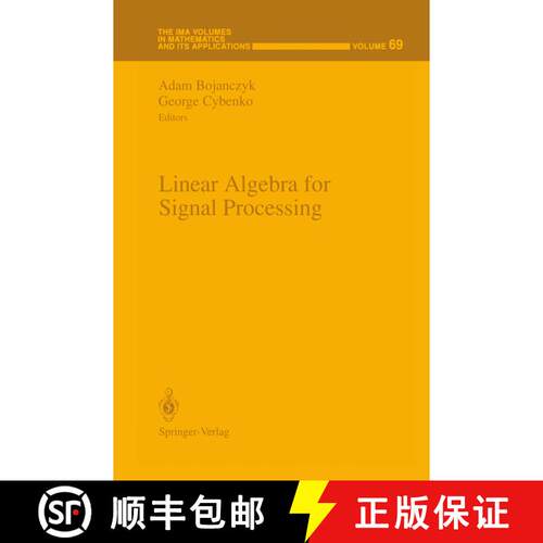 【3-4周达】精装 Linear Algebra for Signal Processing [9780387944913]