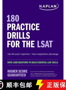 【3-4周达】180 Practice Drills for the Lsat: Over 5,000 Questions to Build Essential LSAT Skills [9781506287249]