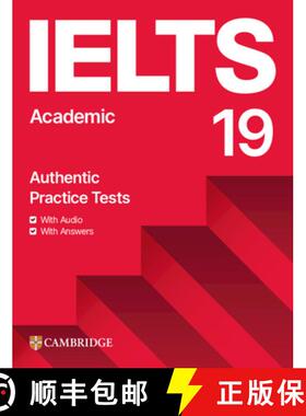 【3-4周达】IELTS 19 Academic Student's Book with Answers with Audio with Resource Bank [9781009454735]