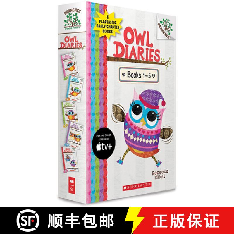 【3-4周达】Owl Diaries, Books 1-5: A Branches Box Set [9781338144314]