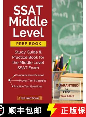 【3-4周达】SSAT Middle Level Prep Book: Study Guide & Practice Book for the Middle Level SSAT Exam: S... [9781628454864]
