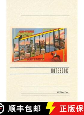 预订 Vintage Lined Notebook Greetings from Louisville, Kentucky [9798385418305]