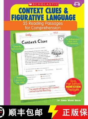 预订 35 Reading Passages for Comprehension: Context Clues & Figurative Language: 35 Reading Passages ... [9780439554107]
