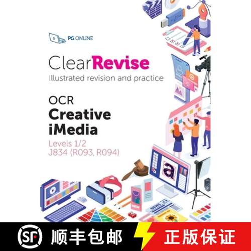 【3-4周达】ClearRevise OCR Creative iMedia Levels 1/2 J834 [9781910523278]