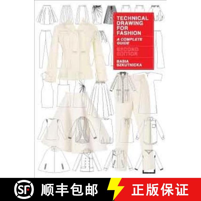 【3-4周达】Technical Drawing for Fashion, second edition: A Complete Guide [9781780678368]