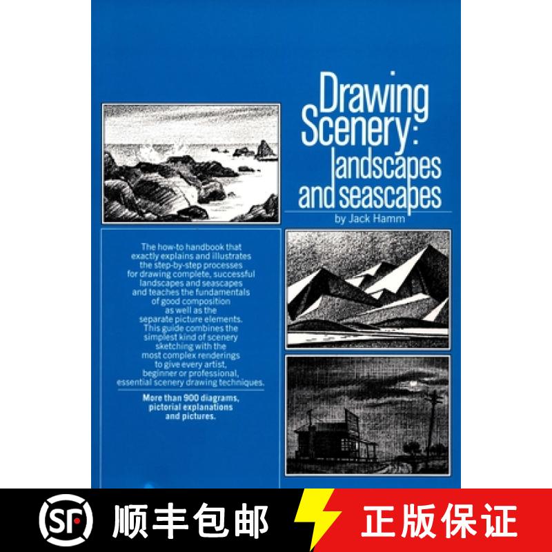 【3-4周达】Drawing Scenery: Landscapes and Seascapes [9780399508066]