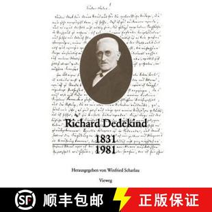 Richard 9783528084981 Geburtstag Würdigung 4周达 1831 Dedekind 150. 1981 seinem Eine
