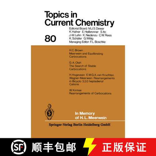 【3-4周达】In Memory of H. L. Meerwein (Softcover reprint of the original 1st ed. 1979) [9783662154441]