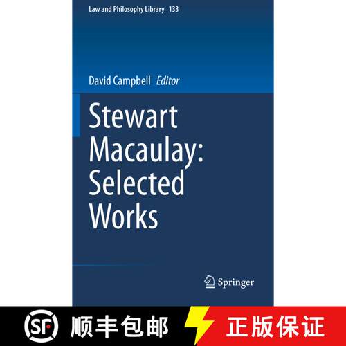【3-4周达】Stewart Macaulay: Selected Works [9783030339326]