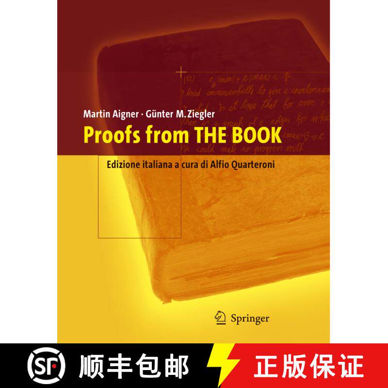 【3-4周达】精装 Proofs from the Book: Edizione italiana a cura di Alfio Quarteroni [9788847004351]图片