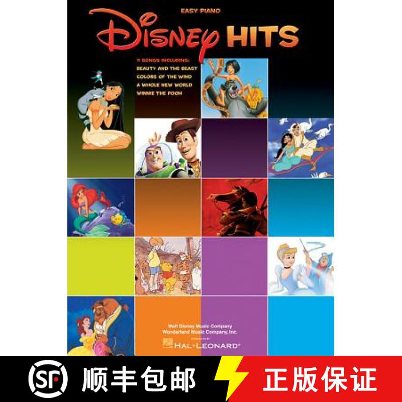 【2-3周达】Disney Hits: Easy Piano - 11 Songs [9780634035234]