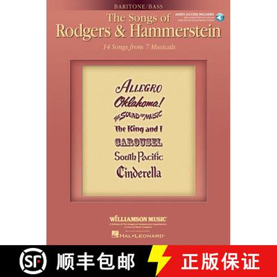 【3-4周达】精装 The Songs of Rodgers & Hammerstein: Baritone/Bass with Online Audio of Performances a... [9781423474777]