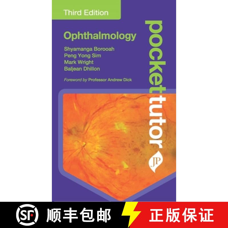 【3-4周达】Pocket Tutor Ophthalmology : Third Edition [9781787791640]