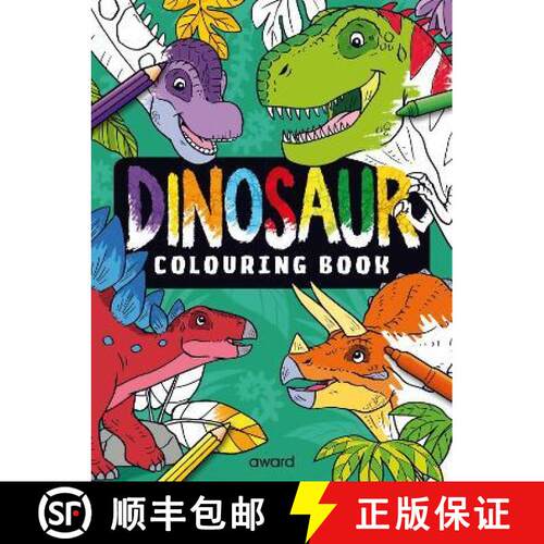 【3-4周达】Dinosaur Colouring Book [9781782705093]