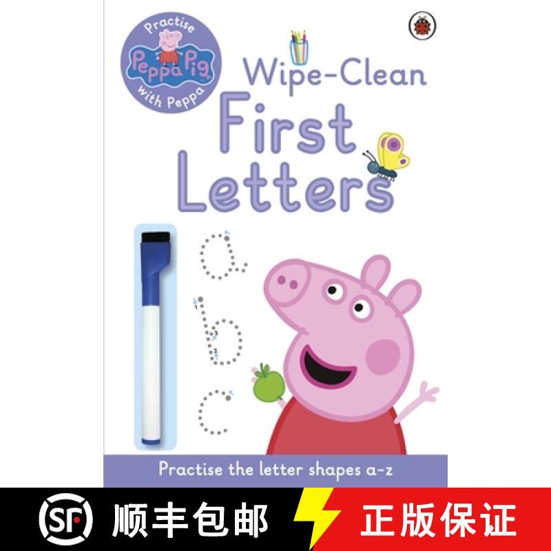 【3-4周达】Peppa Pig: Practise with Peppa: Wipe-Clean First Letters [9780723292081]