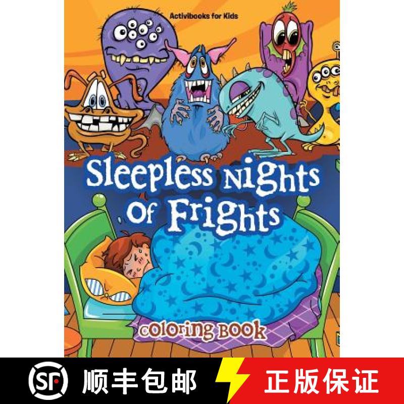 预订 Sleepless Nights of Frights Coloring Book [9781683213109]