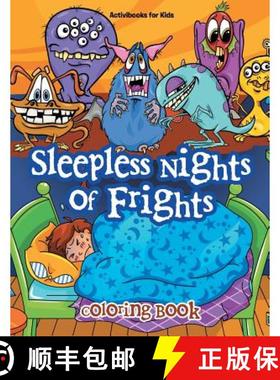 预订 Sleepless Nights of Frights Coloring Book [9781683213109]