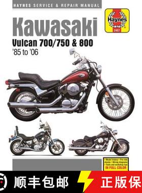 【3-4周达】Kawasaki Vulcan 700 (1985), Vulcan 750 (85-06), Vulcan 800 (95-05), Vulcan 800 Classic (96... [9781620922897]