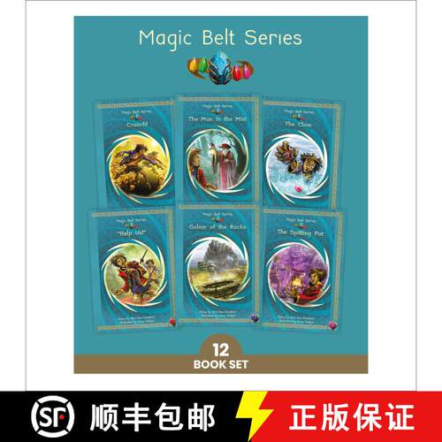 【3-4周达】Phonic Books Magic Belt: Decodable Books for Older Readers (CVC, Consonant Blends and Cons... [9781783692422]