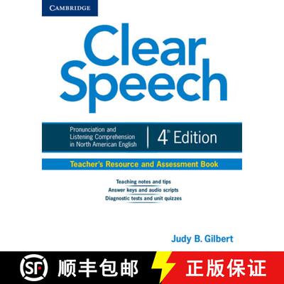 预订 Clear Speech Teacher's Resource and Assessment Book: Pronunciation and Listening Comprehension i... [9781107637061]