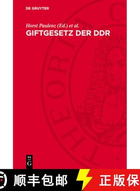 预订 Giftgesetz Der DDR: Rechtsvorschriften Mit Kommentar [9783112699751]