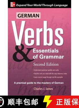 【3-4周达】German Verbs & Essential of Grammar, Second Edition [9780071498036]