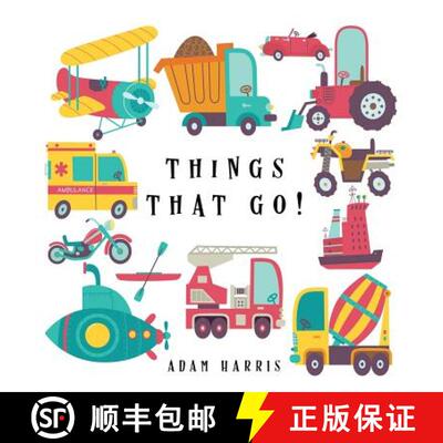【3-4周达】Things That Go!: A Guessing Game for Kids 3-5 [9781999461553]