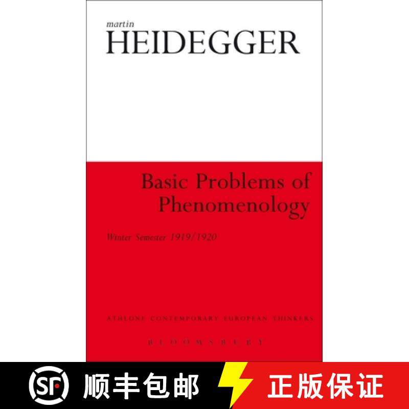 预订 Basic Problems of Phenomenology: Winter Semester 1919/1920 [9781441119483]