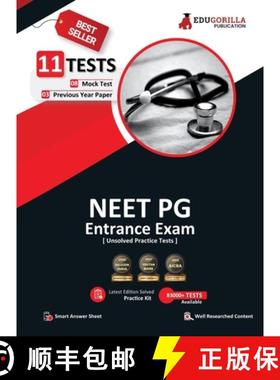 【3-4周达】NEET PG Entrance Exam Preparation Book 2023 - 8 Mock Tests and 3 Previous Year Papers (330... [9789391464011]