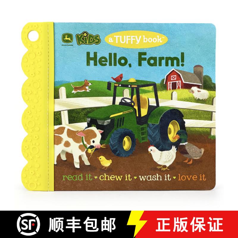 【3-4周达】John Deere Kids Hello, Farm! (a Tuffy Book) [9781646387854]