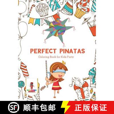 预订 Perfect Pinatas : Coloring Book for Kids Party [9780228205500]