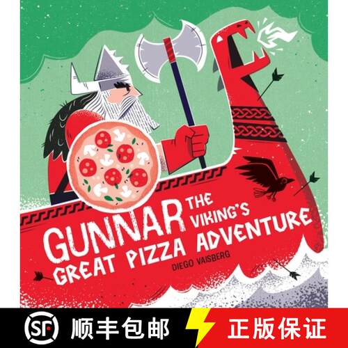【3-4周达】精装 Gunnar the Viking's Great Pizza Adventure [9781464233630]