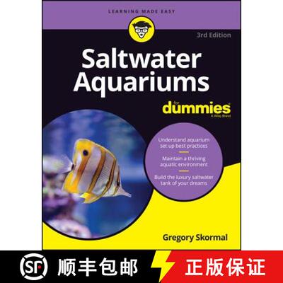 【3-4周达】Saltwater Aquariums For Dummies 3Rd Edition [Wiley生活类] [9781119612681]