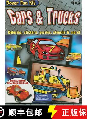 预订 Cars & Trucks: Coloring, Stickers, Puzzles, Stencils & More! [With StickersWith CrayonsWith Sten... [9780486466361]