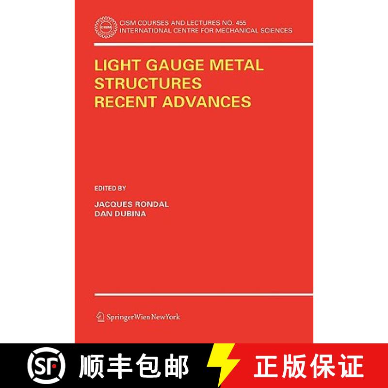 【3-4周达】Light Gauge Metal Structures Recent Advances [9783211252581]